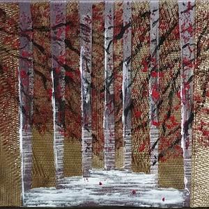 boisé or février 2024 toile 30x25