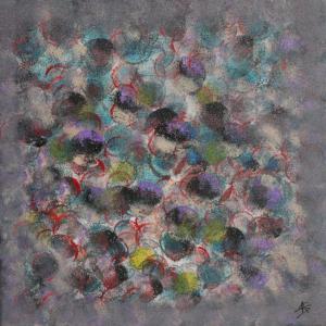 envolée de ballons 2018 toile 40x40