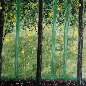 la foret haute 2022 toile 61x50