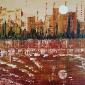 pleine lune novembre 2022 toile 50x40