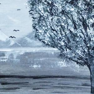 temps gris janvier 2024 toile 30x25