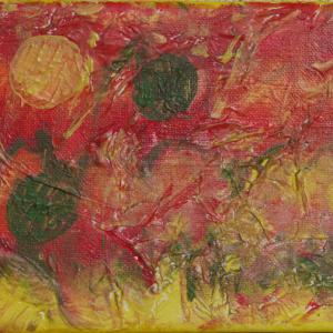 tout feu tout flamme 2014 toile 30x15 relief